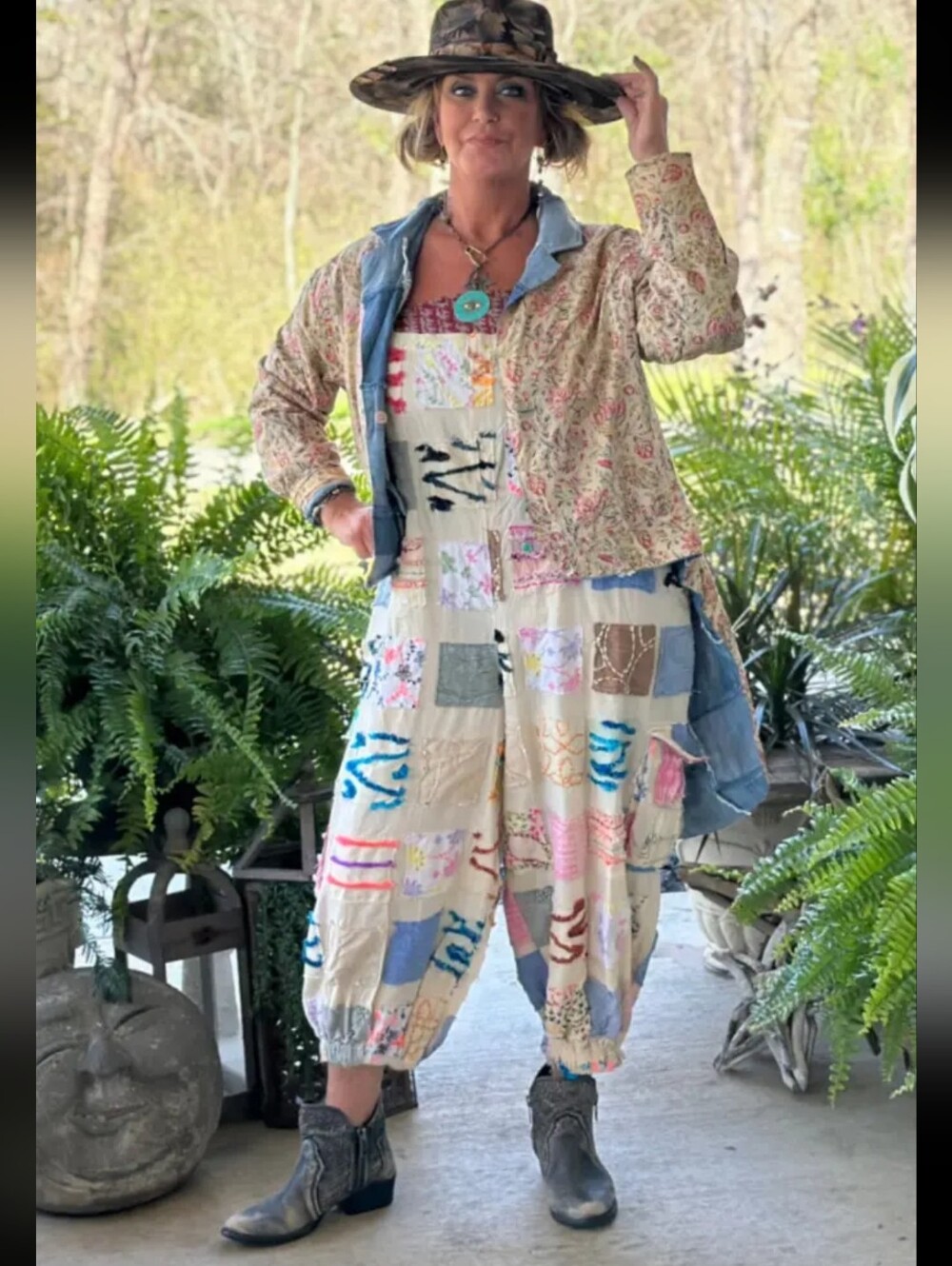 #1900 Jaded Gypsy Ferris Wheel Dreams Overalls